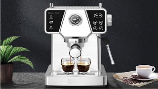 Homtone Espresso Machine 20 Bar, Touch Screen Coffee Maker, Cappuccino and Latte Maker Review