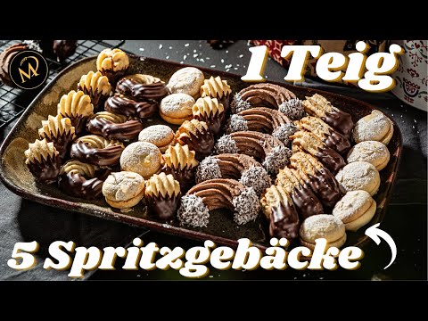 1 basic recipe - 5 shortbread cookies / Simple and quick cookie recipe