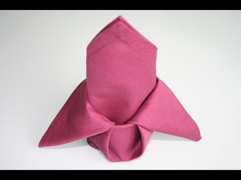 Servietten falten: Lilie napkin folding lily