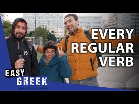 ALL Regular Verb Conjugations in Simple Present | Super Easy Greek 46