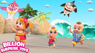 Download lagu Menerbangkan layang-layang di hari yang cerah | Flying kites on a sunny day - Kids Beach Stories mp3