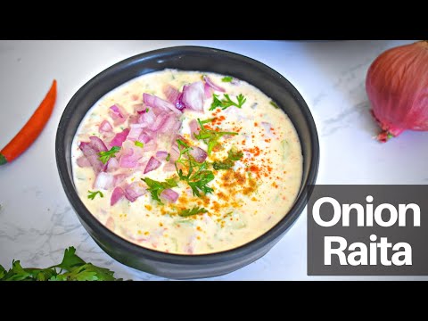 How To Make Simple Onion Raita Recipe - @palatesdesire