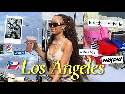 Visited LA’s hottest TIRTIR popup! ❤️BTS V, the Hailey Bieber smoothie, and an LA shopping haul~ 🛍️🔥