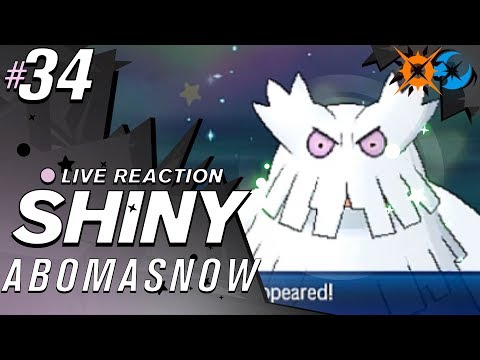 LUCKY ONE ENCOUNTER! SHINY ABOMASNOW! | Pokémon Ultra Sun and Moon Shiny Reaction #34 | CBAD
