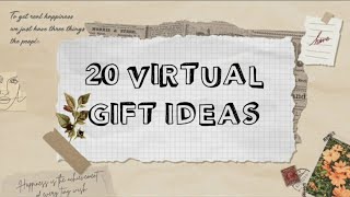 20 Quarantine gift ideas | Lockdown surprise | Virtual/Online gifts