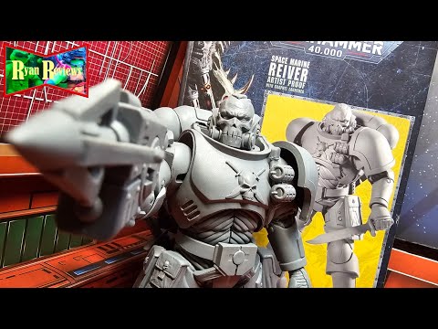 Ryan Reviews - MCFARLANE TOYS WARHAMMER 40,000 SPACE MARINE ARTIST PROOF WITH GRAPNEL LAUNCHER