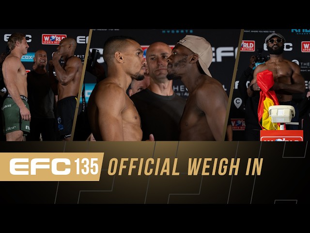 EFC 135 Weigh-In Highlights | Jacobs vs Walker Title Fight Preview