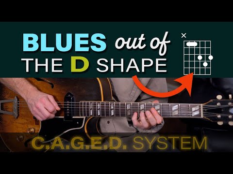 CAGED System Blues - Using the D Shape to play solo Blues - Guitar Lesson - ML131