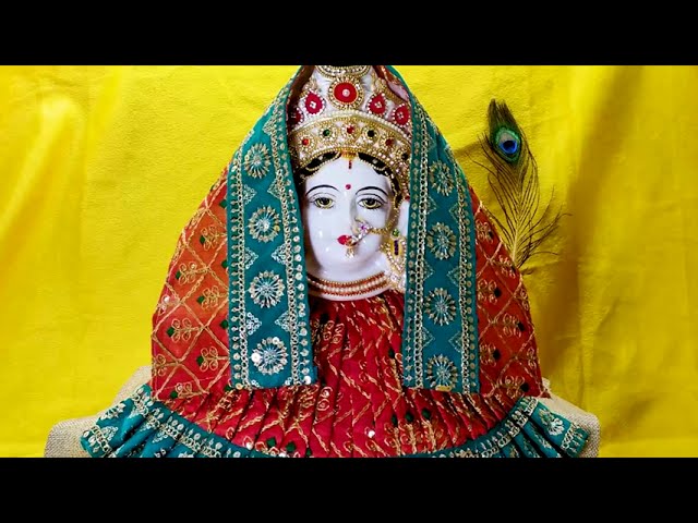 Lehenga Dupatta Poshak in Red Color for Devi Maa Idol (Size Of Lehanga Is 7 Inch) video