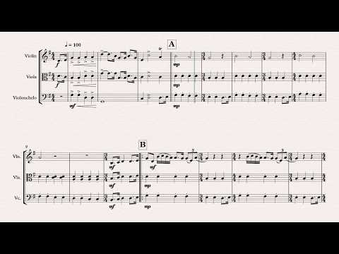 All You Need is Love String Trio Sheet Music Cover The Beattles