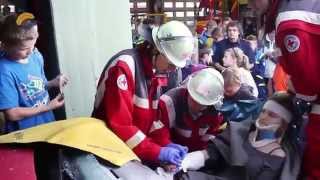 preview picture of video 'Ferienprogramm bei Rettungsdiensten Leonberg - 15.08.2014'