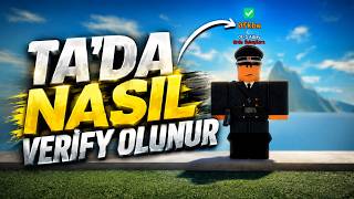 TA'DA NASIL VERİFY OLUNUR? (olun artık)