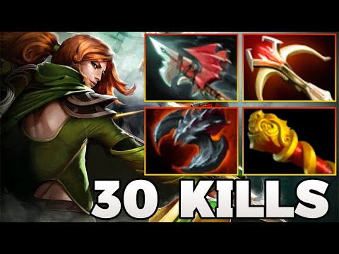 30 Kills Windranger Dota 2 !! Windranger Dota 2 Carry Midlane 7.39 Meta Pro Gameplay Build Guide