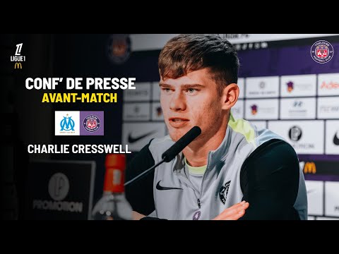 Charlie Cresswell's press conference before OM-TéFéCé, Matchday 14 of Ligue 1 McDonalds