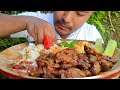 Eating huge ammount of chicken gizzard curry || kents vlog.