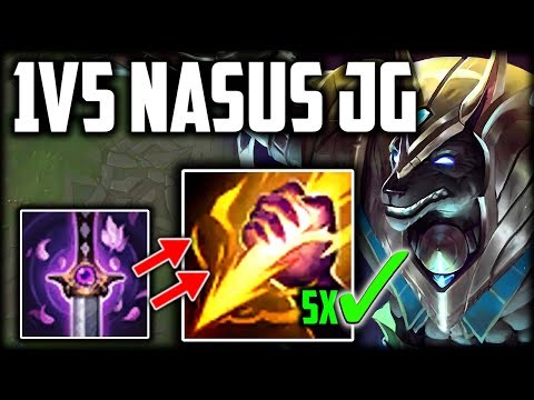 5x BETTER THAN NASUS TOP... (EASY NASUS JUNGLE GUIDE👌) (MOST DMG DEALT/TAKEN🔥) - League of Legends