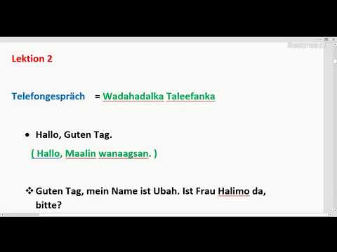 A1/1  Muraajaco ( 2 ) Deutsch auf Somalich