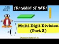 Multi-Digit Division (Part 2) - 5th Grade ST Math With JiJi The Penguin