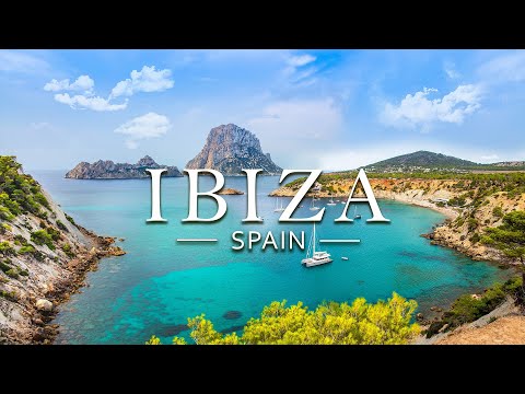 FLYING OVER IBIZA(4K UHD)-Beautiful Piano Music Relax With Beautiful Nature Videos- 4K Ultra