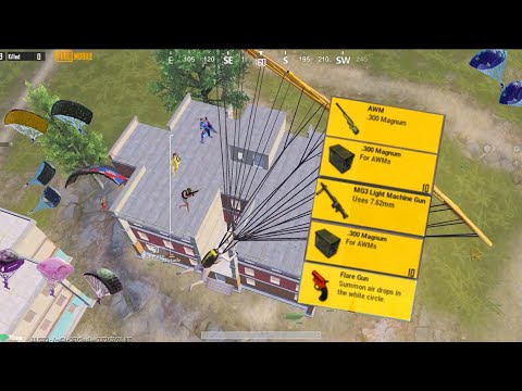 I LANDED on FLARE GUN🔥AWM + MG3 | Pubg Mobile