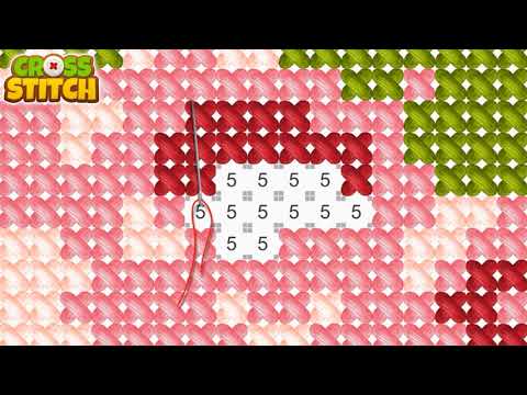 Cross Stitch Coloring Art Video
