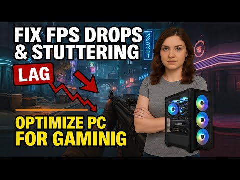How To Fix FPS Drops and Stuttering in Games - Optimize Your PC for Gaming. #gamelag #fpsdrop