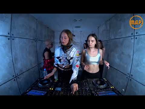 Natasha Wax & Sony Vibe b2b on map - 14 July 2022 Live Dj Set techno Mix