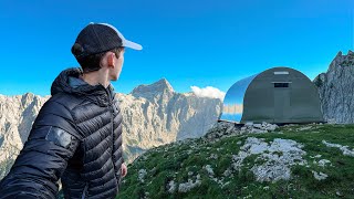 Overnight in a Secluded Cabin in The Alps