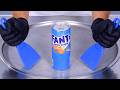 Fanta Grapefruit Pineapple Ice Cream Rolls ASMR