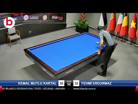 KEMAL MUTLU KARTAL & FEHMİ ERDURMAZ Bilardo Maçı - 2022 ERKEKLER 1.ETAP-12.TUR