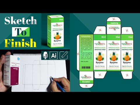 Product Packaging Design In Illustrator How to create print ready die cut lines and bleed section