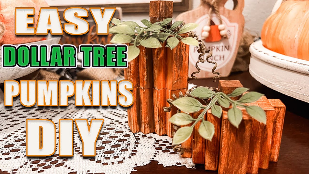 Last Minute EASY Pumpkin Craft - No Tools Required!