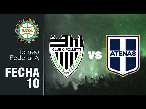 CIPOLLETTI (Río Negro) - ATENAS (Córdoba) - Fecha 10 | FEDERAL A