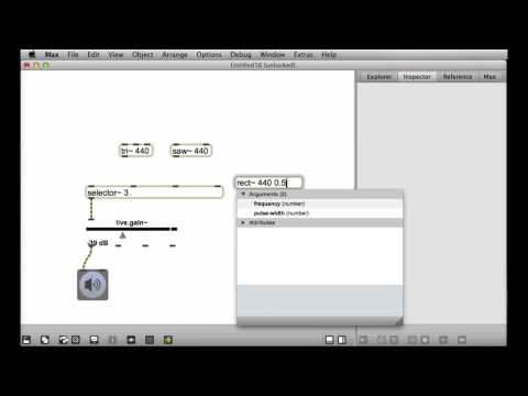 Max MSP V6 Tutorial 21 - The selector