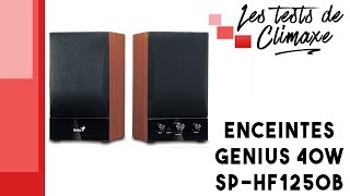 Video thumbnail for Test d'une paire d'enceintes Genius SP-HF1250B de 40W RMS by Climaxe FR