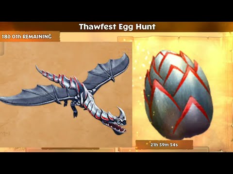 Thawfest Egg Hunt "SAWTOOTH" Max Level 150 Titan Mode - Exclusive Razorwhip - Dragons:Rise of Berk