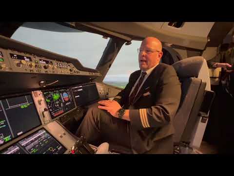 Demo Flug im neuen Airbus A350 Simulator von LAT Switzerland