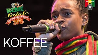 KOFFEE Introduced by Cocoa Tea at Rebel Salute 2018