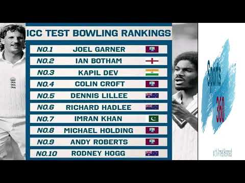 1980s ICC Test Bowling Ranking, Dominated By The Mighty West Indians Fast Bowlers