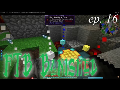 Let's Play FTB Banished - Ep. 16 - Botania Floating Hydroangeas & Aura Cascade Ring of Binding
