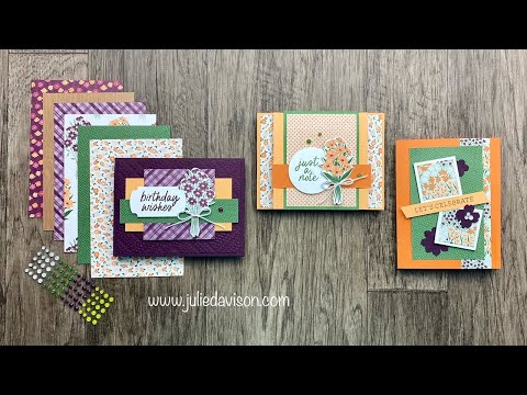 FREE CLASS! 3 Summer Cards with Stampin' Up! To Market DSP | July 2024 Bonus Project Kit