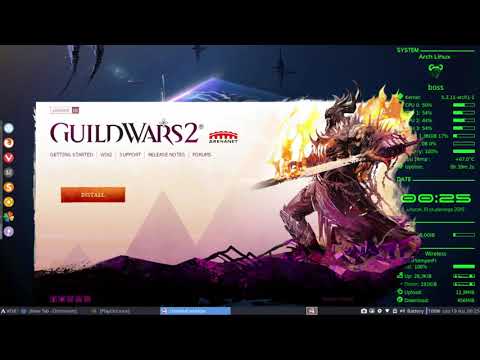 Guild Wars 2 - PlayGame on ArcoLinux  - Wine Loader #2