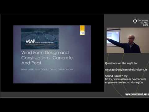 Wind Farm Design and Construction - Concrete and Peat