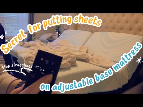 Ultimate trick for fitting sheets on adjustable bed