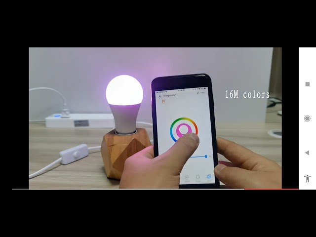 لمبة ذكية للمنزل ب16 مليون لون تحكم بالصوت و بالجو...