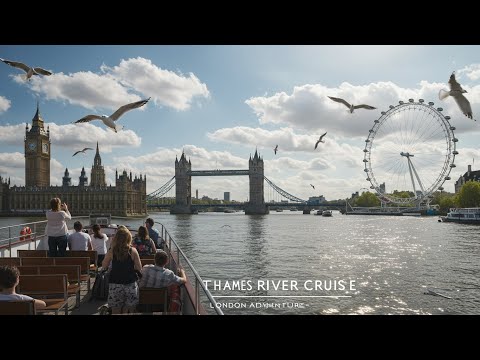 London Thames River cruise - From WestMinster to Greenwich  - 4KUHD 60fps