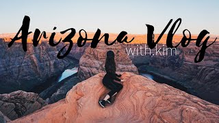 preview picture of video 'Arizona (Horseshoe Bend, Grand Canyon, Devil’s Bridge) TRAVEL vlog! | with.kim'