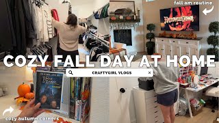VLOGTOBER DAY 7 | Cozy Fall Day at Home 🍁 Morning Routine, Packing Orders & Craft Room Update
