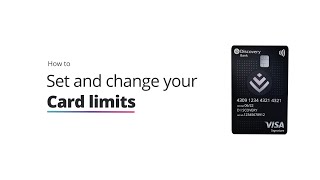 How to set and change your card limits