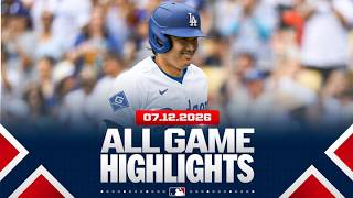Highlights from ALL GAMES on 7/12 (Red Sox SWEEP the Mets, Shohei Ohtani's leadoff homer and MORE!)